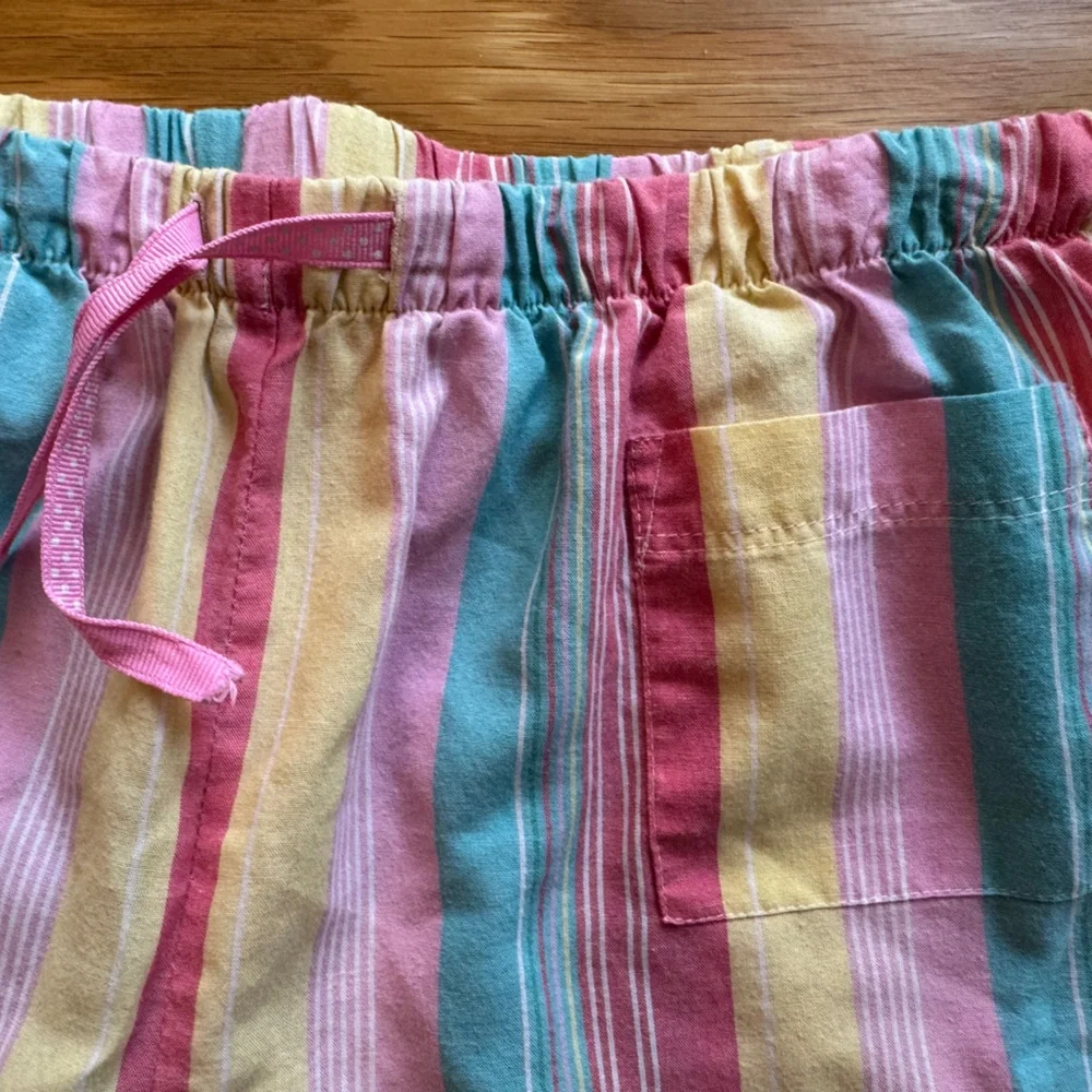 Joe Boxer Striped Lounge Pants in Pink, Blue & Yellow; spring colors y2k breezy - Picture 2 of 5